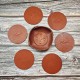 Комплект подложки за чаши от естествена кожа „CHEERS” 6+1 с поставка